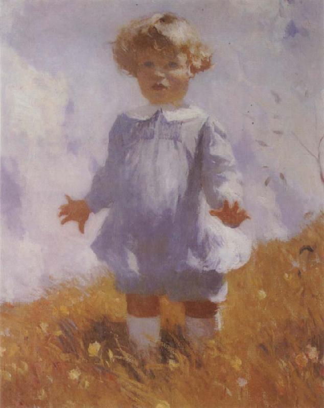 Frank Benson Boy in Blue oil painting image